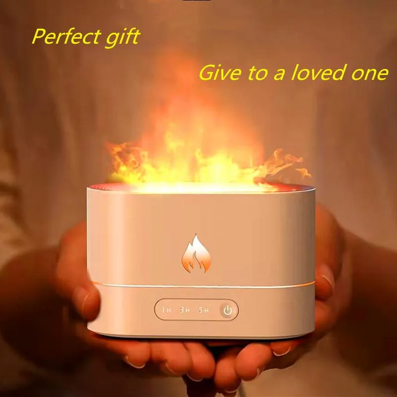 3D Flame Diffuser Aromatherapy Living Room Bedroom Humidifier