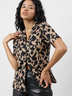 Abstract Animal Print Shirt