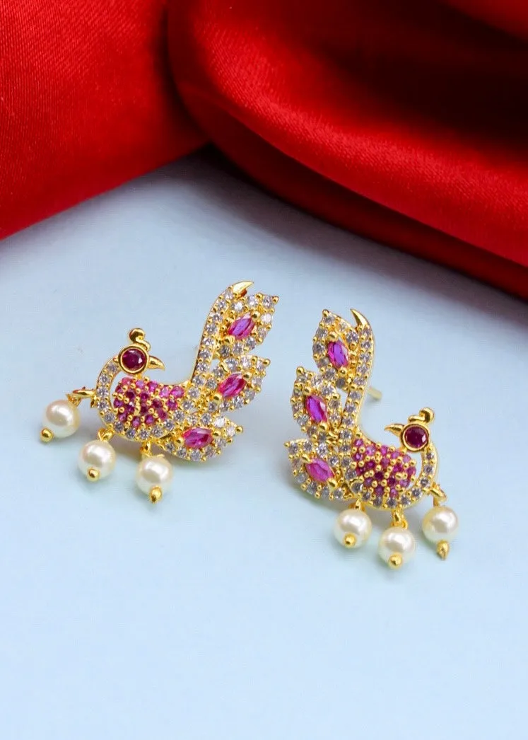 BEAUTIFUL PEACOCK EARRINGS