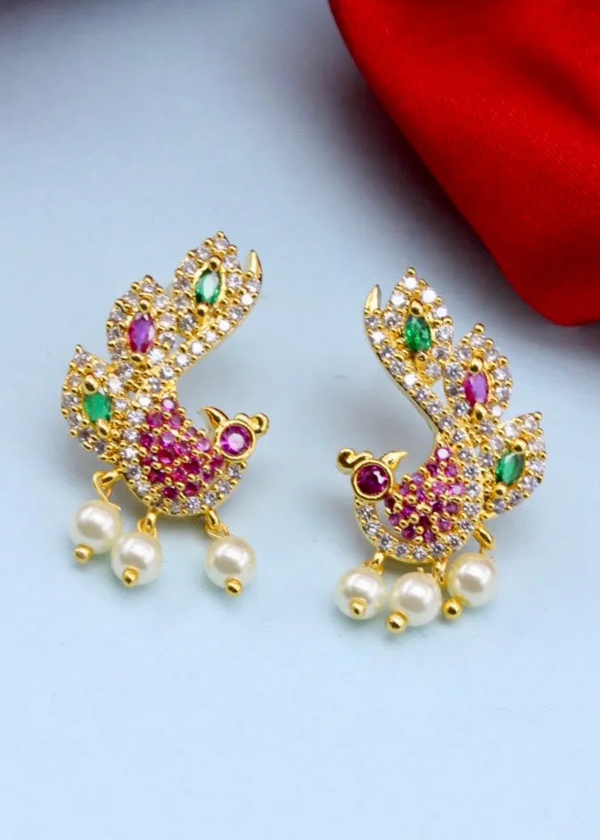 BEAUTIFUL PEACOCK EARRINGS