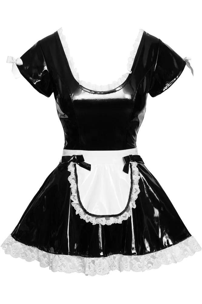 Black Level Vinyl French Maid Costume