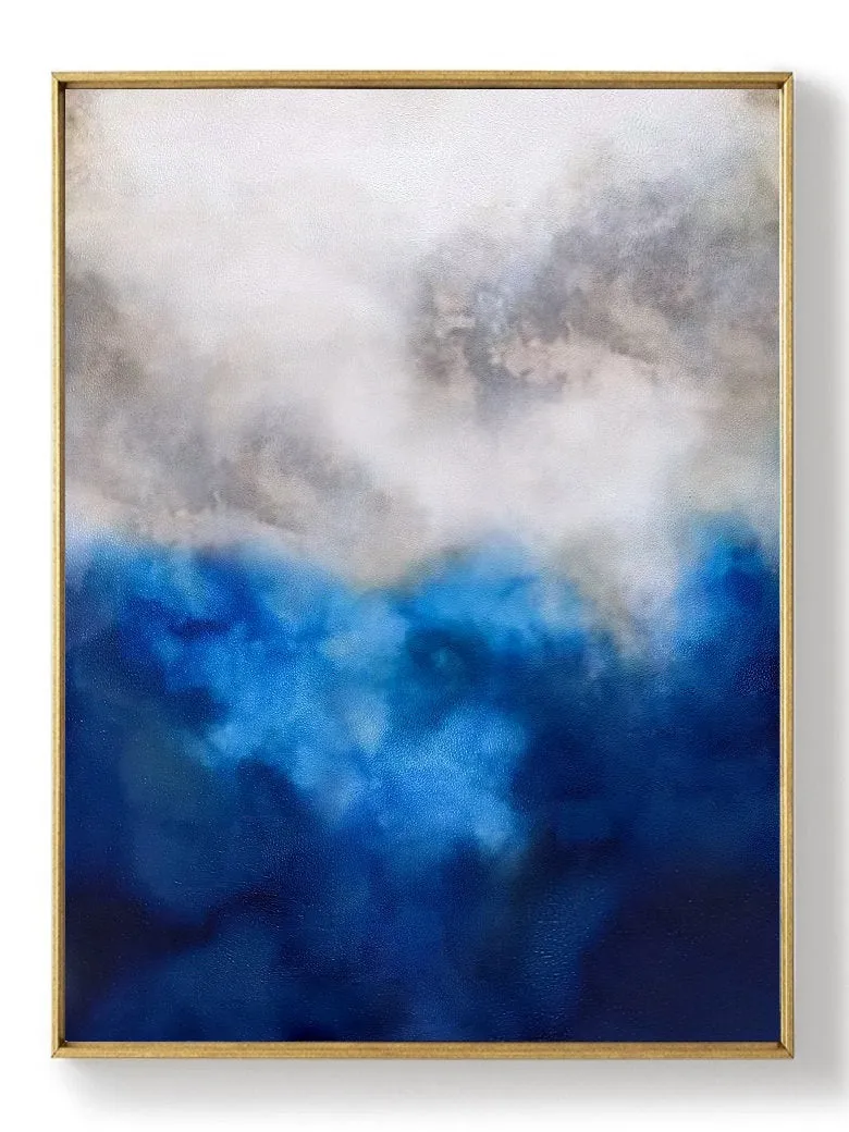 Blue Painting Abstract Painting Bedroom Art Paintings NP067