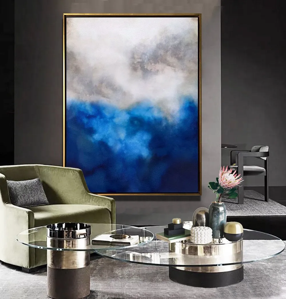 Blue Painting Abstract Painting Bedroom Art Paintings NP067