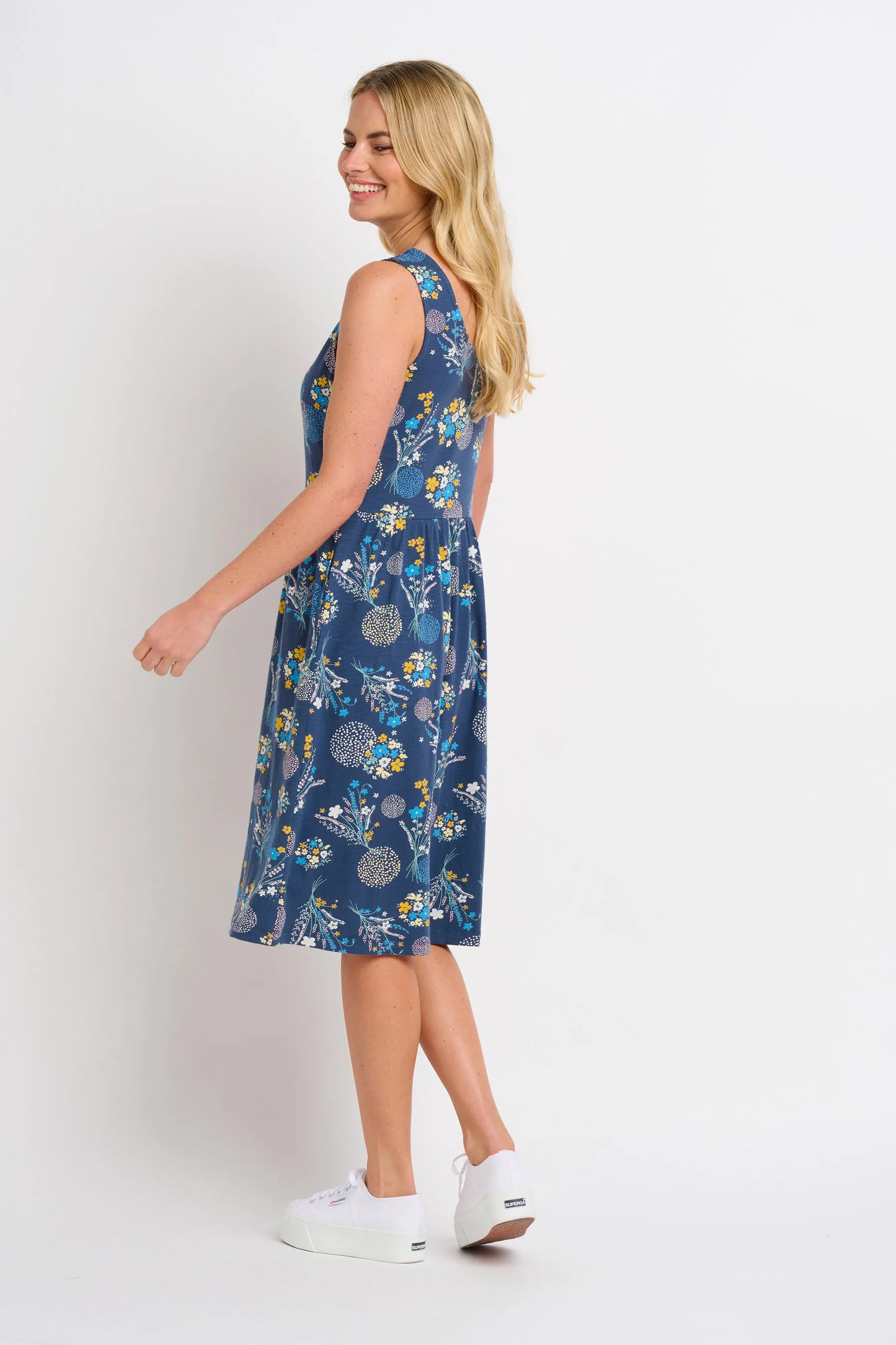 Bursting Blooms Sleeveless Dress