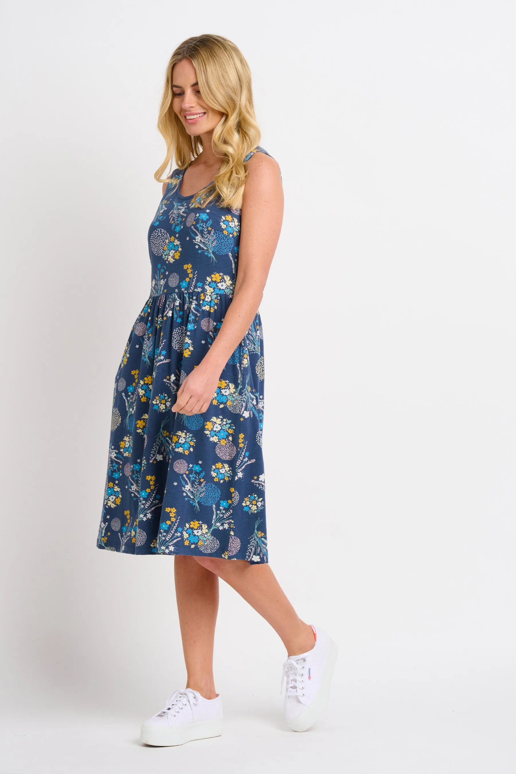 Bursting Blooms Sleeveless Dress