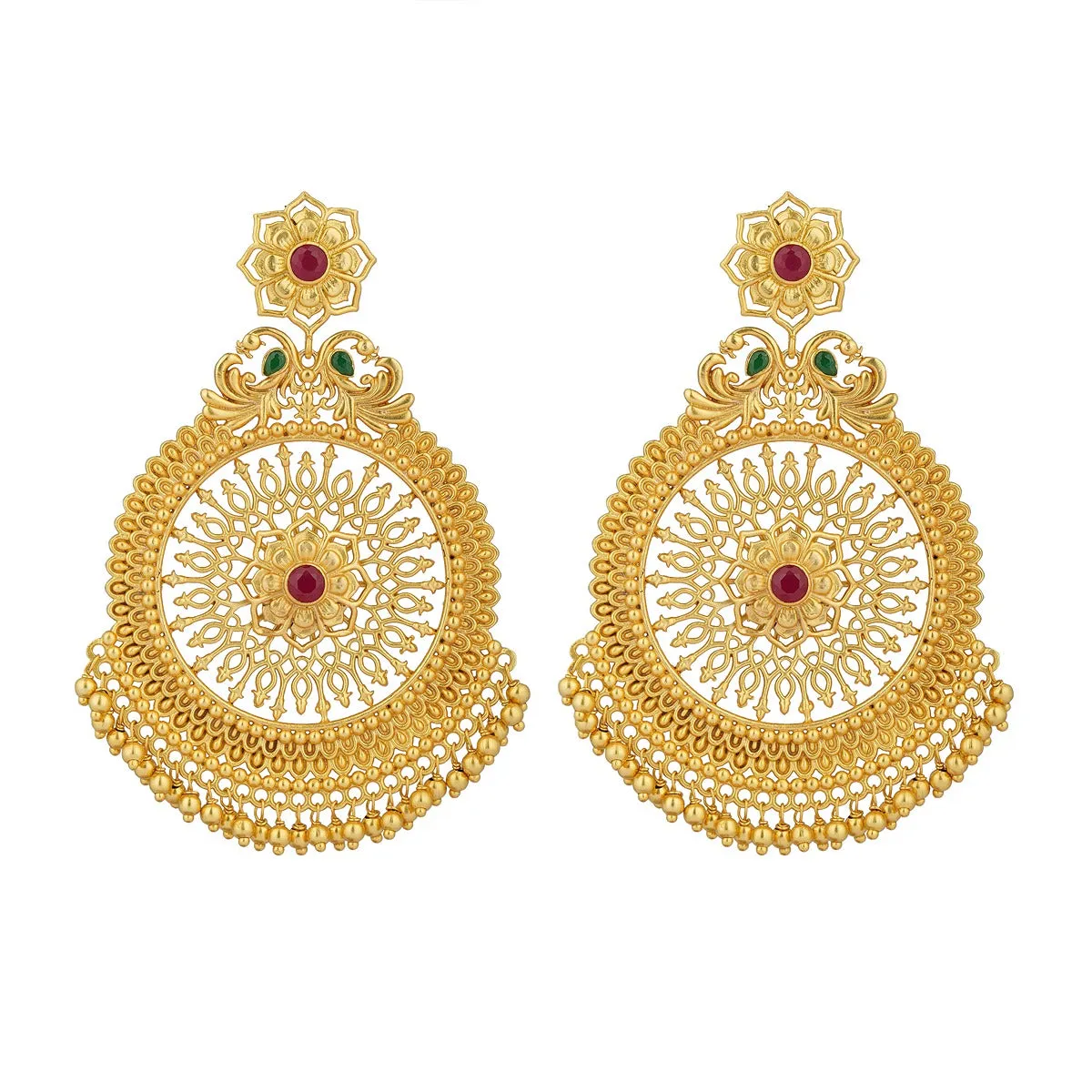 Chola Legacy Gift Box with Statement Earrings and Maang Teeka