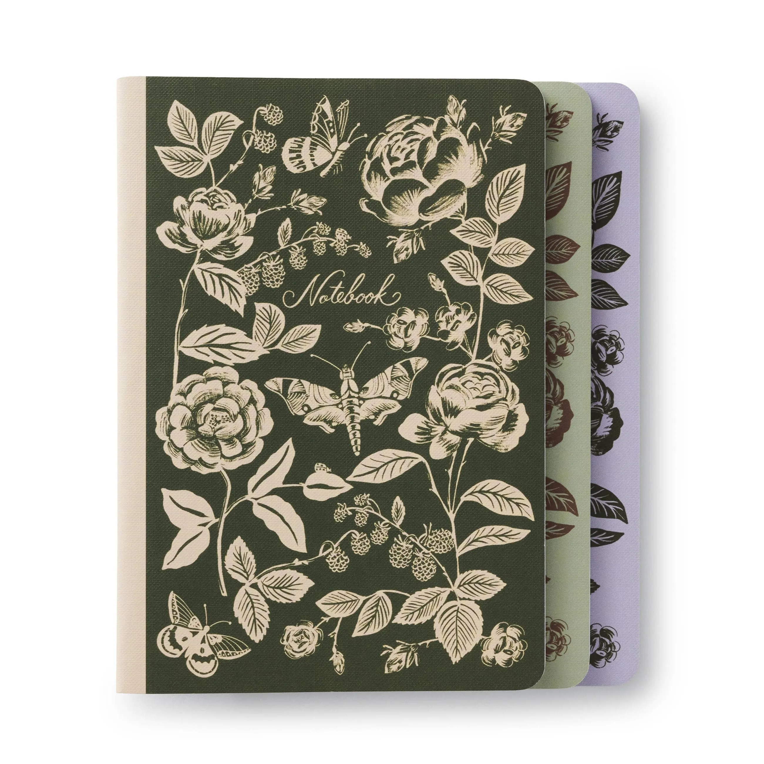 English Rose Notebooks - Set of 3