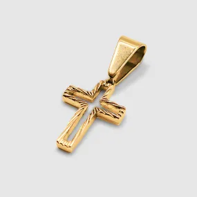 Hollow Cross Pendant (Gold)