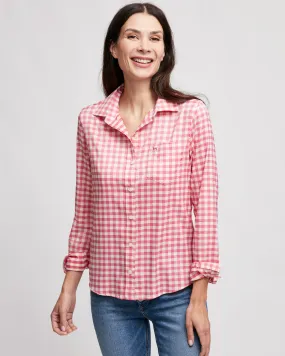 Ladies Gulf Check Longsleeve Shirt