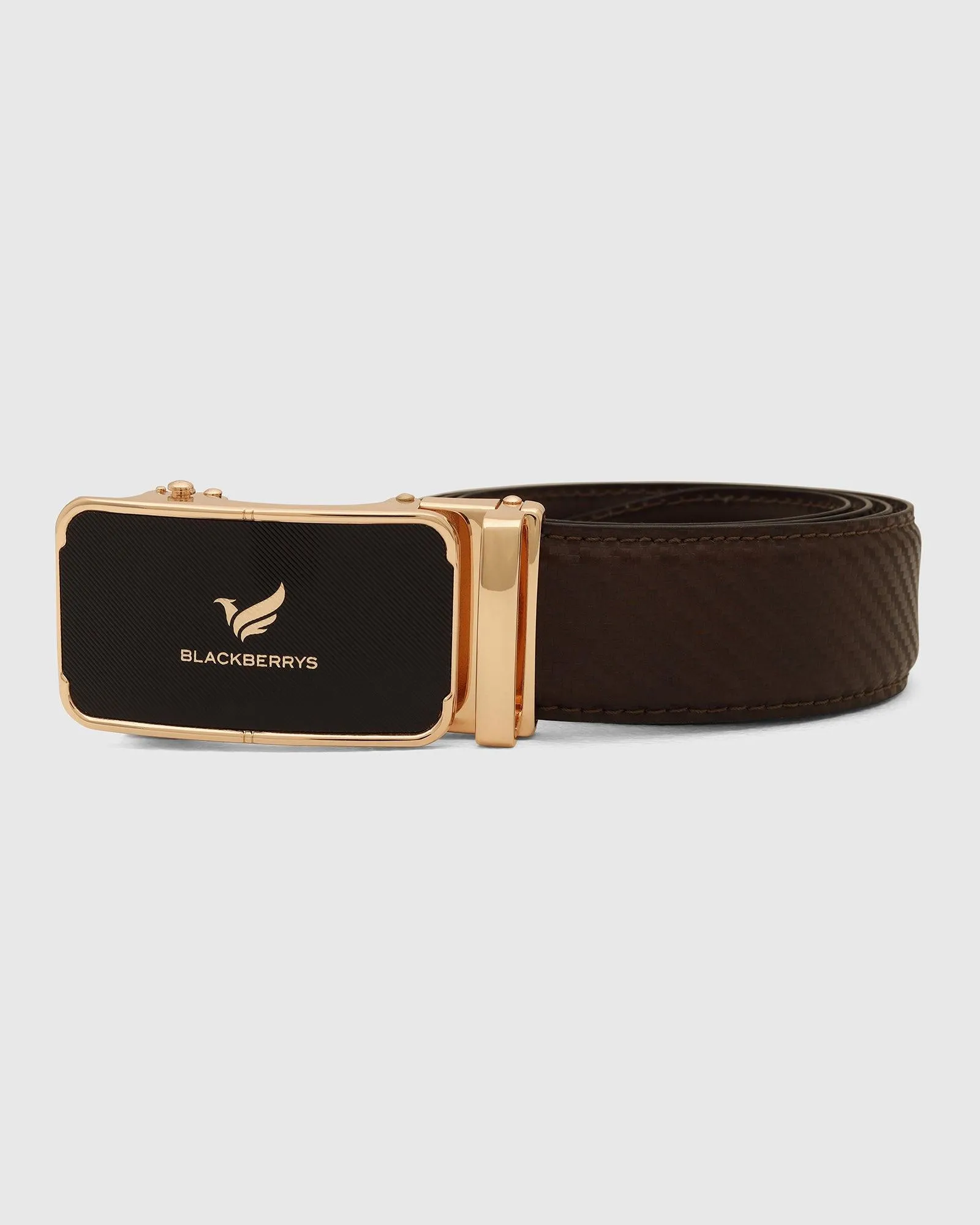 Leather Brown Textured Belt - Unicore