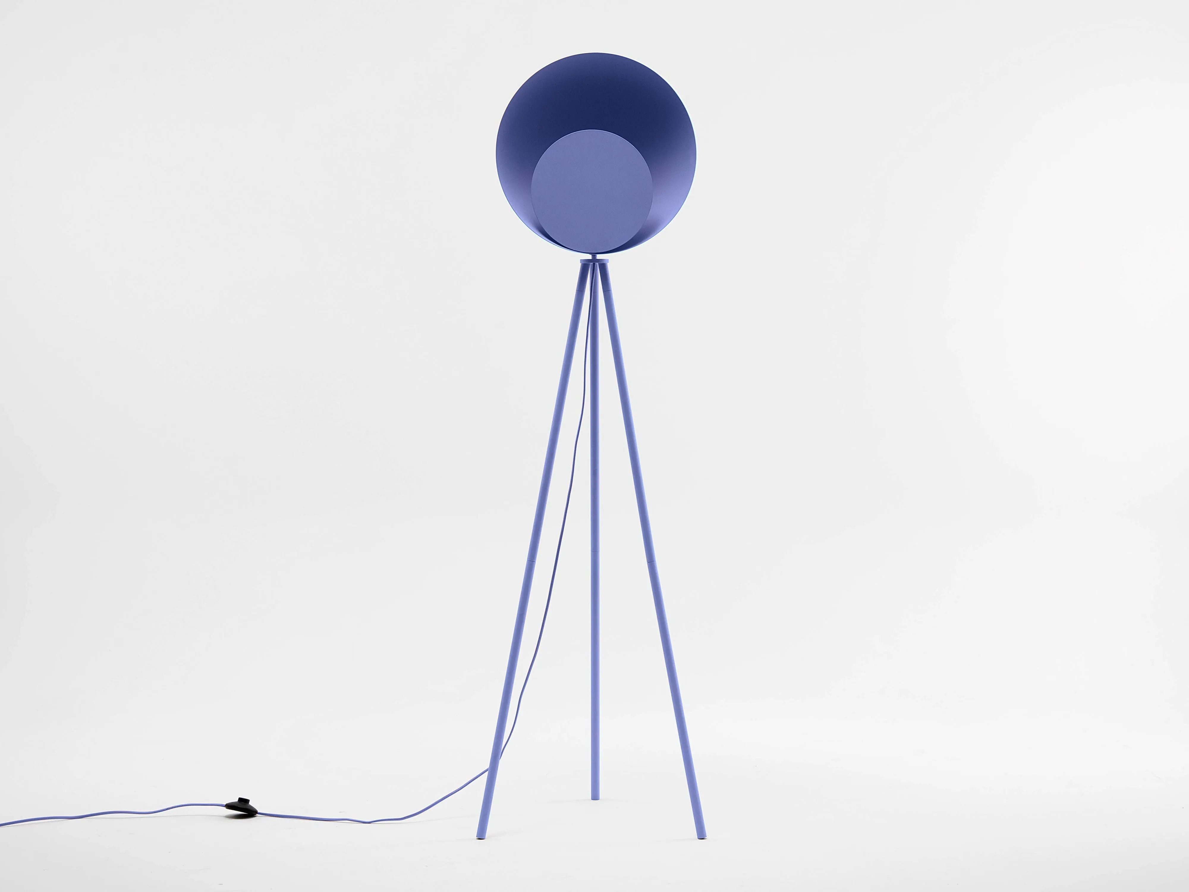 Lilac blue diffuser floor lamp