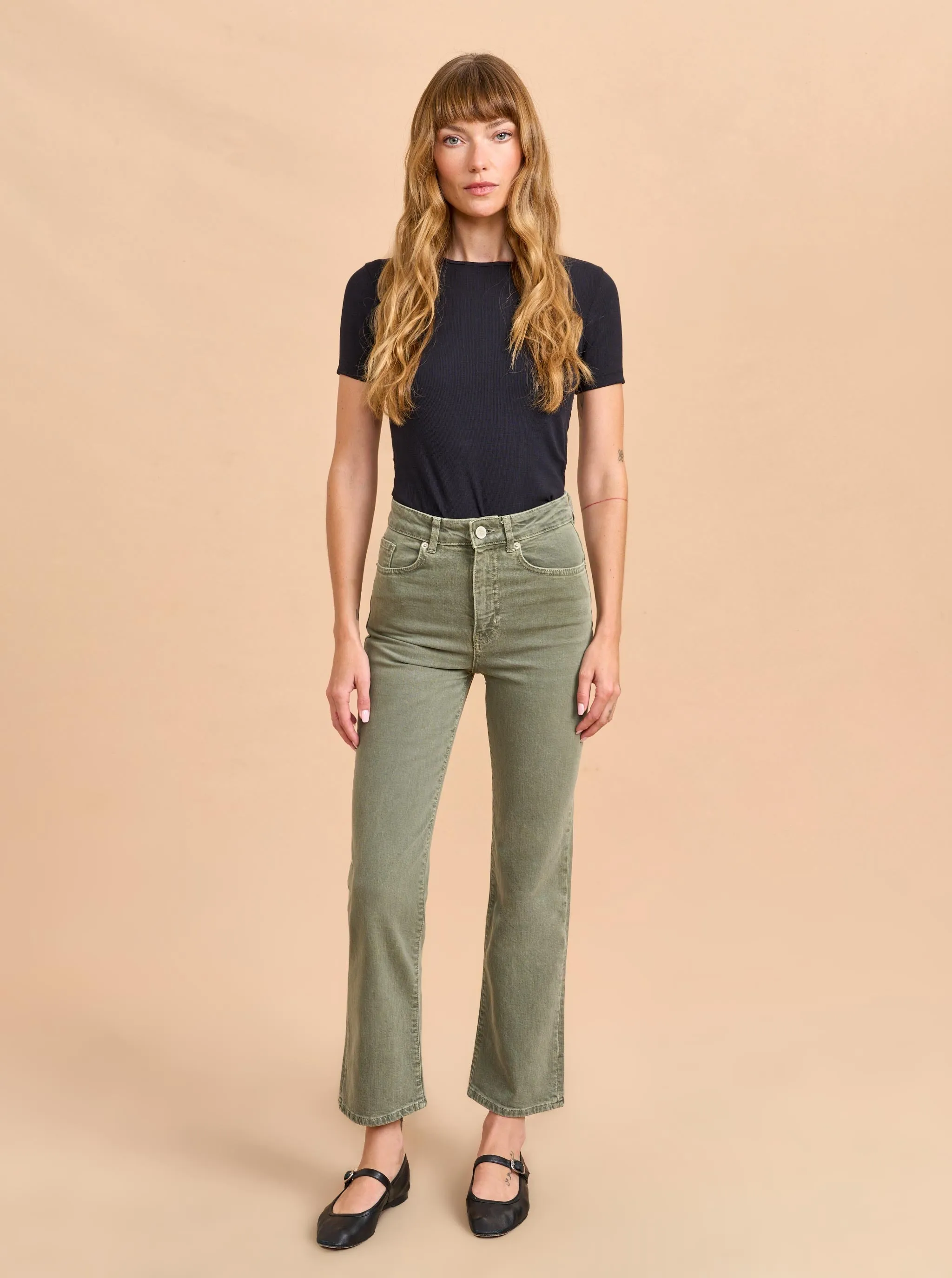 Meredith High-Rise Cropped Flare Jean