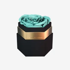 One in a Million™ Black Hexagon Box | Turquoise Rose