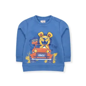 OR - Kids 'Blue' Animal Patch & Printed Sweatshirt OR932