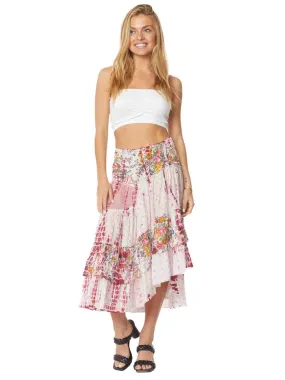 Tianello "Real Love" Cotton "Tango" Skirt-Pink