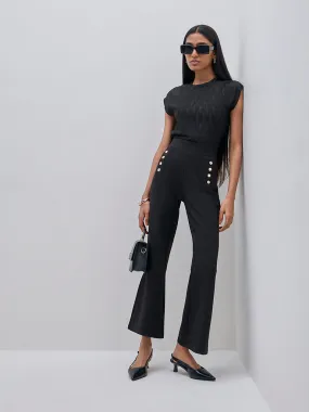 Wardrobe Black High-Rise Trousers