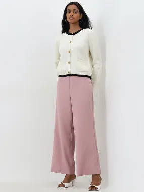 Wardrobe Pink High-Rise Trousers